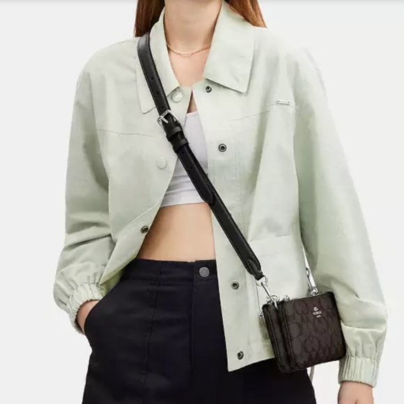 New! Coach Double Zip Crossbody In Signature Canvas - Picture 4 of 4